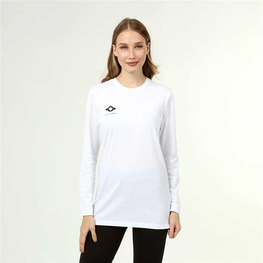 Women's Active Style Cotton Long Sleeve White T-Shirt